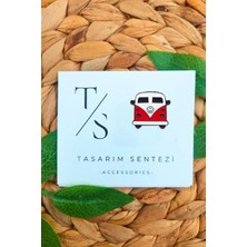 Tasarım Sentezi Rozet Metal Broş Yaka Okul Çantası Kıyafet Şapka Takı Aksesuar Vosvos Araba Woswos Minibus Retro