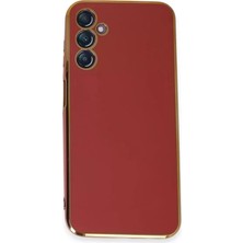 Olinea Galaxy M14 5g Kılıf Volet Silikon - Kırmızı