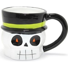 TeknoKapsül Centilmen Iskelet Figürlü 3D Kabartmalı Kupa Bardak ALK4898