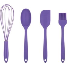 Mor Silikon 4'lü Büyük Hazırlık Seti