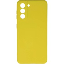 Olinea Galaxy S21 Kılıf Nano Içi Kadife Silikon - Sarı