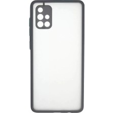 Olinea Galaxy A71 Kılıf Montreal Silikon Kapak - Gri