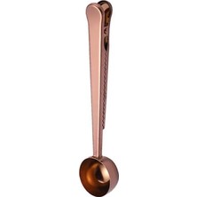 Gold Kahve Ölçü Kaşığı ve Paket Klipsi