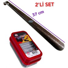 Metal Ayakkabı Çekeceği Kerata (37 Cm) ve Parlatıcı Sünger