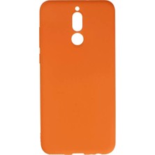 Olinea Mate 10 Lite Kılıf Nano Içi Kadife Silikon - Turuncu