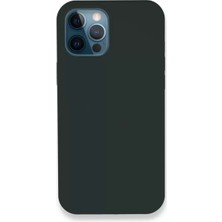 Olinea Iphone 12 Kılıf Lansman Legant Silikon - Koyu Yeşil