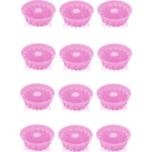 Silikon Muffin Kek Kalıbı 12'li, Renkli Cup Kek Kalıbı