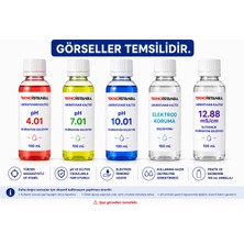Tekno İstanbul pH 4.01-7.01-10.01 - Elektrod Koruma - 1288 İletkenlik Kalibrasyon Sıvısı 100 Ml