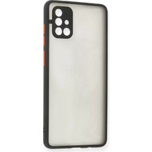Olinea Galaxy A71 Kılıf Montreal Silikon Kapak - Siyah