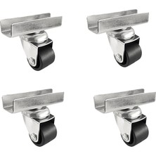 Burak Teker Burak Casters 28MM U Tablalı Bavul Tekerleği 0276SPS - 4 Adet