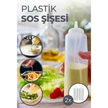 Sızdırmaz Kapaklı Plastik Sos Şişesi 2'li