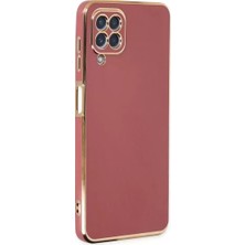 Olinea Galaxy A22 Kılıf Volet Silikon - Kırmızı