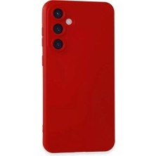 Olinea Galaxy S23 Fe Kılıf Nano Içi Kadife Silikon - Kırmızı