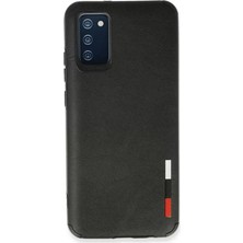 Olinea Galaxy A02S Kılıf Loop Deri Silikon - Siyah