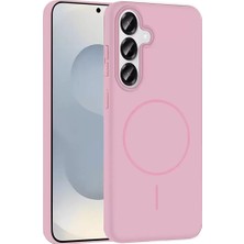 Olinea Galaxy S25 Broş Magsafe Kapak - Pembe