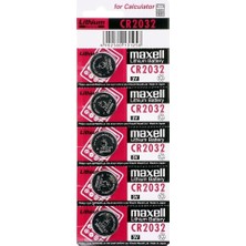 TeknoKapsül Maxell CR2032 3V Lityum Düğme Pil 5'li Paket