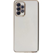 Olinea Galaxy A52 Kılıf Volet Silikon - Beyaz