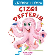 Yumurcak Yayınları Çizgi Defterim (Çizerim-Silerim) - Kalem Hediyeli