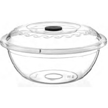 2 No Kapaklı Hamur Leğeni (Şeffaf) (10 Lt)