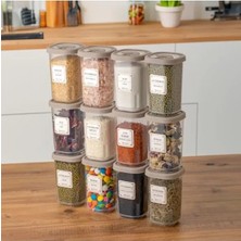 Calperia 12'li Etiketli Baharatlık Seti, Döner Kapaklı ve Pratik Kullanım Için
