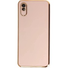 Olinea Redmi 9A Kılıf Volet Silikon - Pembe