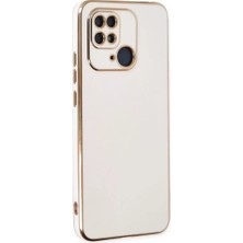Olinea Redmi 10C Kılıf Volet Silikon - Beyaz