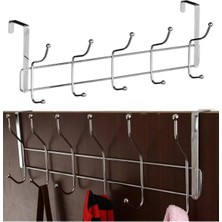 3 Lü Kapı Arkası Askı Askılık Pantalon Gömlek Havlu Bornoz Askısı Metal Askı