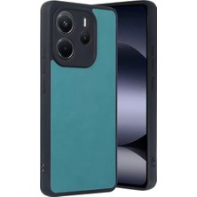 Olinea Redmi Note 14 4g Kılıf Aras Deri Kapak - Yeşil