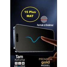 Teknoparkta Iphone 15 Plus Uyumlu Mat Ekran Koruyucu Seramik Nano Tam Kaplar