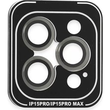 Olinea Iphone 15 Pvd Metal Kamera Lens - Gri