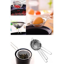 Paslanmaz Çelik 3 Boy Çay Süzgeçi