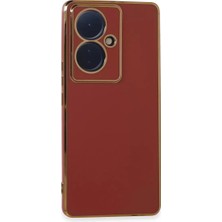 Olinea V29 Lite Kılıf Volet Silikon - Kırmızı