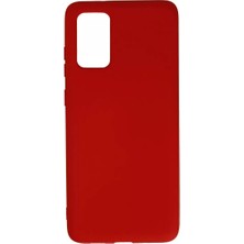 Olinea Galaxy S20 Kılıf Nano Içi Kadife Silikon - Kırmızı