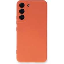 Olinea Galaxy S23 Kılıf Nano Içi Kadife Silikon - Turuncu