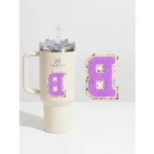 Calperia Kişiselleştirilmiş Harf Sticker Aksesuar - Tekstil Kaplama