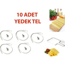 Peynir, Kaşar Kesme Aparatı Yedek Teli 10 Adet Yedek Tel (Sadece Yedek Tel Olarak Gönderilmektedir)