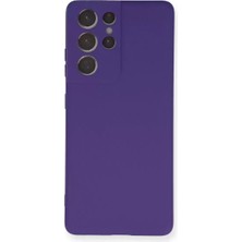 Olinea Galaxy S21 Kılıf Nano Içi Kadife Silikon - Mor