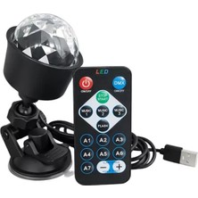 TeknoKapsül PM-37731 Rgb LED Hareketli Disko Topu Sahne Aydınlatma Lambası Uzaktan Kumandalı