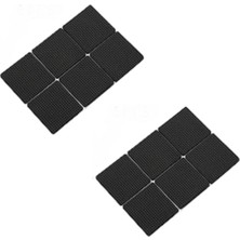 Kendinden Yapışkanlı Kaymaz Kauçuk Beyaz Eşya Masa Sandalye Ayak Zemin Koruyucu 4,5x4,5 cm 24 Adet