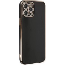 Olinea Iphone 12 Kılıf Volet Silikon - Siyah