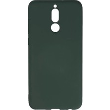 Olinea Mate 10 Lite Kılıf Nano Içi Kadife Silikon - Koyu Yeşil