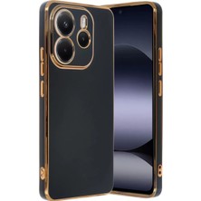 Olinea Redmi Note 14 4g Kılıf Volet Silikon - Siyah