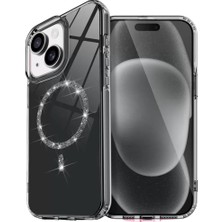 Olinea Iphone 15 Live Diamond Magsafe Kapak - Siyah