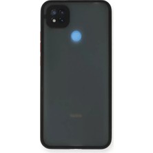 Olinea Redmi 9c Kılıf Montreal Silikon Kapak - Siyah