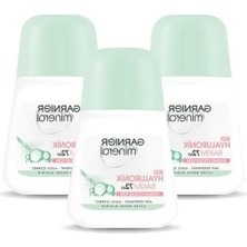 Calperia Garnier 3'lü Mineral Hyaluronik Bakım Roll-On Deodorant Seti