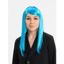 TeknoKapsül Renk Uzun Düz Parti Peruğu