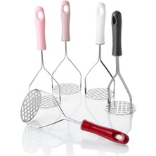 Renkli Saplı Metal Patates Ezici