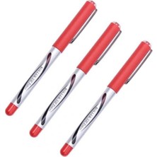 Kırmızı Pilot Kalem 3 Adet, Roller Tip Pen 0.5mm Kırmızı Yazı Kalemi