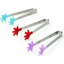 Silikon Uçlu Şeker Maşası, Lüx Metal Şeker Maşası