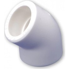 Najmaddin Mey Ithalat® Pvc Boru Dirsek 45 Derece Pprc 25 mm 10 Adet